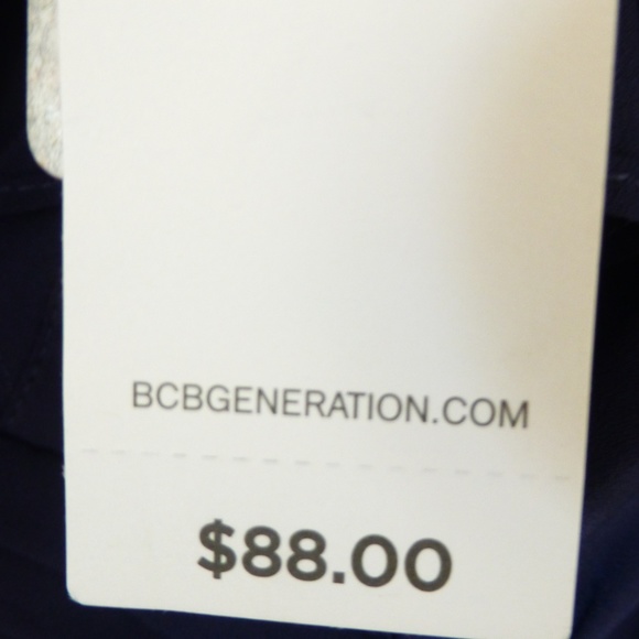 BCBGeneration Midnight Blue Ruffle Dress NWT - Picture 5 of 8